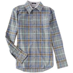 Pendleton Men's Lodge Wool Long-Sleeve Shirt -Stylish Men's Store 00000001 grey
