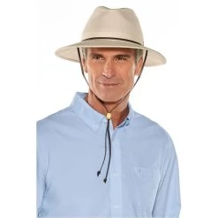 Coolibar Men's Kaden Crushable Ventilated UPF 50+ Hat