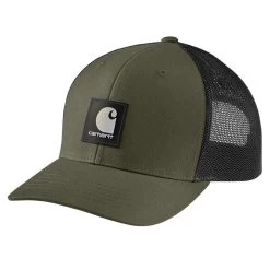 Carhartt Men's Rugged Flex Twill Mesh-Back Logo Patch Hat