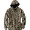 Carhartt Men's Loose Fit Midweight Camo Sleeve Graphic Logo Hooded Sweatshirt -Stylish Men's Store 105484 G47 MF22 e