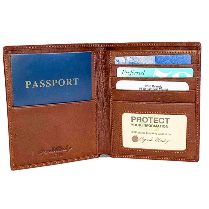 Osgoode Marley Men's RFID Passport Wallet 4 Osgoode Marley Men's RFID Passport Wallet - Image 2