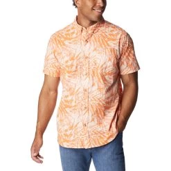 Columbia Men's Rapid Rivers Printed Short-Sleeve Shirt -Stylish Men's Store 1768931 850 f5B15D