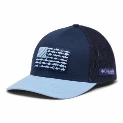 Columbia Men's PFG Fish Flag Mesh Ball Cap - Low Crown