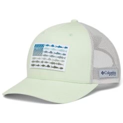 Columbia Men's PFG Fish Flag Mid Crown Mesh Snapback Hat