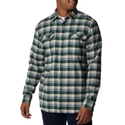 Columbia Men's Flare Gun Stretch Flannel Long-Sleeve Shirt -Stylish Men's Store 1861581 371 1