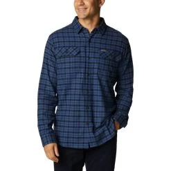 Columbia Men's Flare Gun Stretch Flannel Long-Sleeve Shirt -Stylish Men's Store 1861581 433 f
