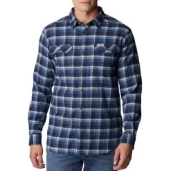 Columbia Men's Flare Gun Stretch Flannel Long-Sleeve Shirt -Stylish Men's Store 1861581 465 1