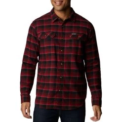 Columbia Men's Flare Gun Stretch Flannel Long-Sleeve Shirt -Stylish Men's Store 1861581 666 1