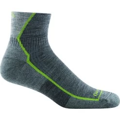 Darn Tough Vermont Men's Hiker 1/4 Cushioned Sock 8 Darn Tough Vermont Men's Hiker 1/4 Cushioned Sock -Stylish Men's Store 1959 Gray