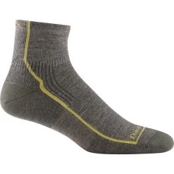 Darn Tough Vermont Men's Hiker 1/4 Cushioned Sock 9 Darn Tough Vermont Men's Hiker 1/4 Cushioned Sock -Stylish Men's Store 1959 Taupe