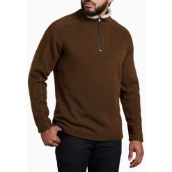 Kuhl Men's Europa 1/4 Zip Fleece Sweater -Stylish Men's Store 3017 grai p 1 20677 pdp photo