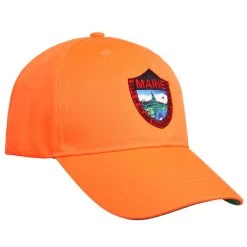 Maine Inland Fisheries And Wildlife Men's Badge Hat -Stylish Men's Store 350 MaineIFW MensBadgeHat Blaze 3