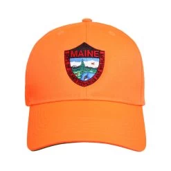 Maine Inland Fisheries And Wildlife Men's Badge Hat -Stylish Men's Store 350 MaineIFW MensBadgeHat Blaze 4
