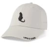Life Is Good Men's Cat Flower Power Chill Cap -Stylish Men's Store 3C2ERF Bone