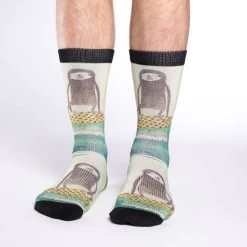 Good Luck Sock Men's Surfing Sloth Crew Sock 7 Good Luck Sock Men's Surfing Sloth Crew Sock -Stylish Men's Store 4025 Good Luck Sock Surfing Sloth Crew Socks v2 3