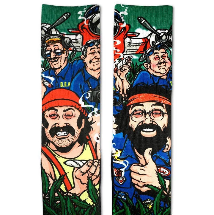 Good Luck Sock Men's Cheech & Chong DEA Crew Sock 3 Good Luck Sock Men's Cheech & Chong DEA Crew Sock - Image 2