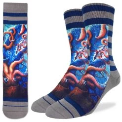 Good Luck Sock Men's Squid Attack Crew Sock