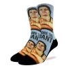 Good Luck Sock Men's Andre The Giant Arms Crossed Crew Sock -Stylish Men's Store 4272 Andre the Giant Arms Crossed 1