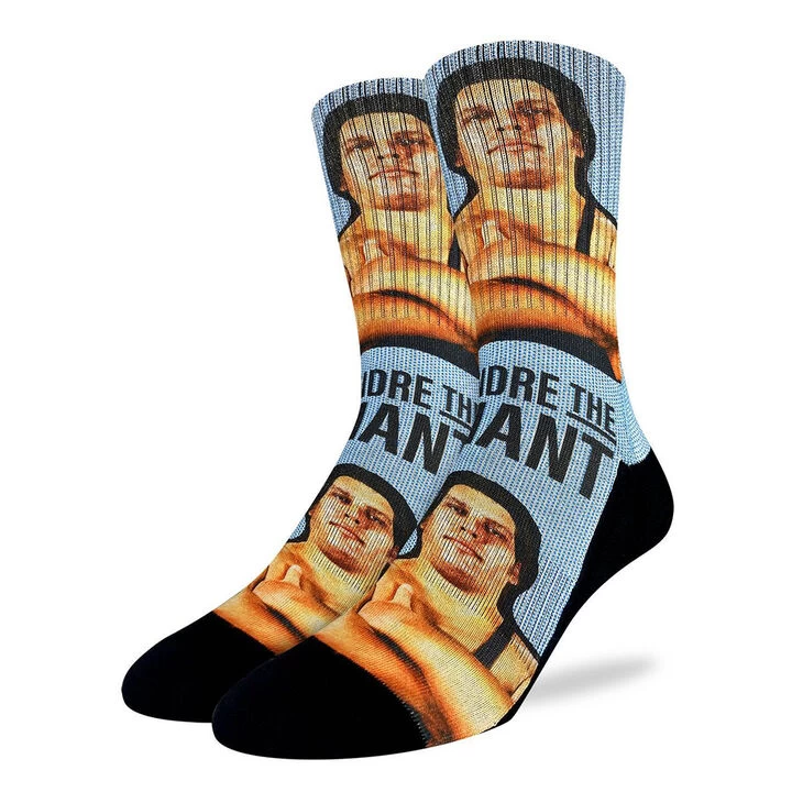 Good Luck Sock Men's Andre The Giant Arms Crossed Crew Sock 3 Good Luck Sock Men's Andre The Giant Arms Crossed Crew Sock