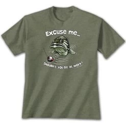 Earth Sun Moon Trading Men's Excuse Me Bass Short-Sleeve T-Shirt