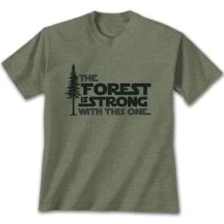Earth Sun Moon Trading Men's The Forest Is Strong Short-Sleeve T-Shirt