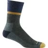 Darn Tough Vermont Men's Ranger Micro Crew Midweight Cushioned Hiking Sock -Stylish Men's Store 5004 Moss