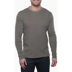 Kuhl Men's Bravado Crew Neck Long-Sleeve Shirt -Stylish Men's Store 7224 ms bravado ls olive