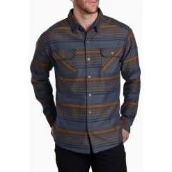Kuhl Men's Disordr Flannel Long-Sleeve Shirt -Stylish Men's Store 7334 sgl p 1 20904 pdp photo SUNSET GOLD