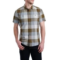 Kuhl Men's Styk Short-Sleeve Shirt -Stylish Men's Store 7383 styk rolling hills front pdp photo