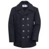 Schott NYC Men's Melton Wool Pea Coat -Stylish Men's Store 740 NAV frt1