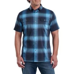 Kuhl Men's Response Short-Sleeve Shirt -Stylish Men's Store 7452 response alaskan night front pdp photo