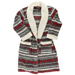 Lazy One Men's & Women's Cabin Moose Robe