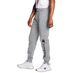 Champion Men's Powerblend Script Logo Graphic Jogger