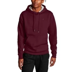 Champion Men's Powerblend Sweats Pullover Hoodie 11 Champion Men's Powerblend Sweats Pullover Hoodie -Stylish Men's Store 98541 S0889 Maroon 029 407D55 silo