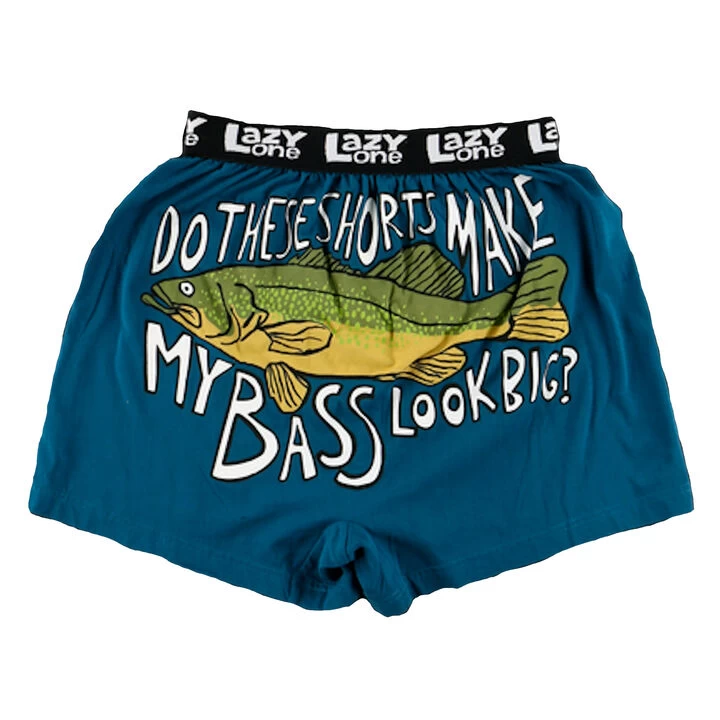 Lazy One Men's Check Out My Bass Boxer 3 Lazy One Men's Check Out My Bass Boxer