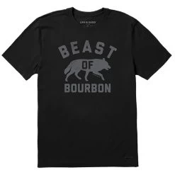 Life Is Good Men's Beast Of Bourbon Crusher Short-Sleeve T-Shirt