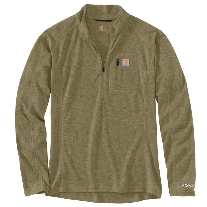 Carhartt Men's Base Force Heavyweight Poly-Wool Quarter-Zip Base Layer Top