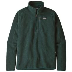 Patagonia Men's Better Sweater Fleece 1/4-Zip Fleece 16 Patagonia Men's Better Sweater Fleece 1/4-Zip Fleece -Stylish Men's Store Better Sweater Fleece 1 4 Zip Fleece PIGR PIKI GREEN MAIN