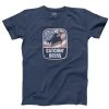 Catchin' Deers Men's Giddy Up Patriot Short-Sleeve Shirt -Stylish Men's Store CDGTS2312 Navy