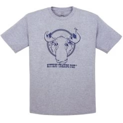 NH Printworks Men's KTP Coming & Going Moose Short-Sleeve T-Shirt -Stylish Men's Store COMGO Grey 1