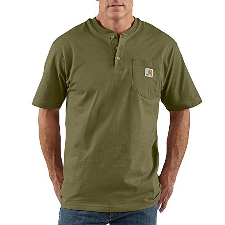 Carhartt Men's Loose Fit Heavyweight Pocket Henley Short-Sleeve T-Shirt 10 Carhartt Men's Loose Fit Heavyweight Pocket Henley Short-Sleeve T-Shirt - Image 8
