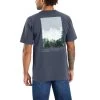 Carhartt Men's Relaxed Fit Heavyweight Outdoors Graphic Pocket Short-Sleeve T-Shirt 1 Carhartt Men's Relaxed Fit Heavyweight Outdoors Graphic Pocket Short-Sleeve T-Shirt -Stylish Men's Store Carhartt 105718 BLSBluestone 4BackModel
