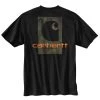 Carhartt Men's Loose Fit Heavyweight Camo Logo Graphic Short-Sleeve T-Shirt -Stylish Men's Store Carhartt 105755 BLKBlack 2back