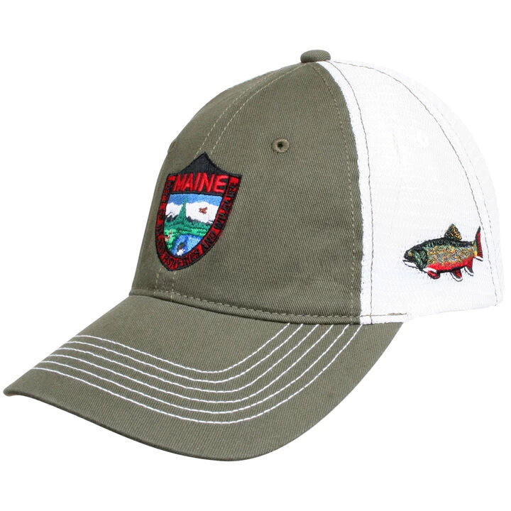 Maine Inland Fisheries And Wildlife Men's Trout Trucker Hat 3 Maine Inland Fisheries And Wildlife Men's Trout Trucker Hat