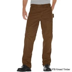 Dickies Men's Relaxed Fit Straight Leg Carpenter Duck Jean -Stylish Men's Store DU336 RTB FRtxt