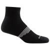 Darn Tough Vermont Men's Element Light Cushion Quarter Sock -Stylish Men's Store Element Light Cushion Quarter Sock 1102 BLACK 1