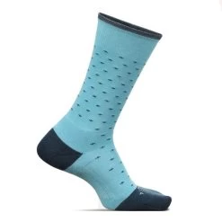 Feetures! Men's Buttoned Up Everyday Cushioned Crew Sock