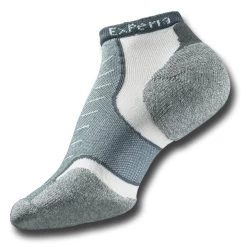 Thorlo Men's XCCU Fitness Lite Cushion Low Cut Sock -Stylish Men's Store Fitness Lite XCCU 194 GREY