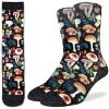 Good Luck Sock Men's Mushrooms Crew Sock 1 Good Luck Sock Men's Mushrooms Crew Sock -Stylish Men's Store GL 4136 Mushrooms