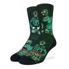 Good Luck Sock Men's Trailer Park Boys Green Bastard Crew Sock -Stylish Men's Store Good Luck Socks Trailer Park Boys Green Bastard